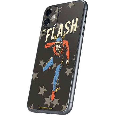 DC Comics The Flash Retro Action Pose iPhone 11 Skin